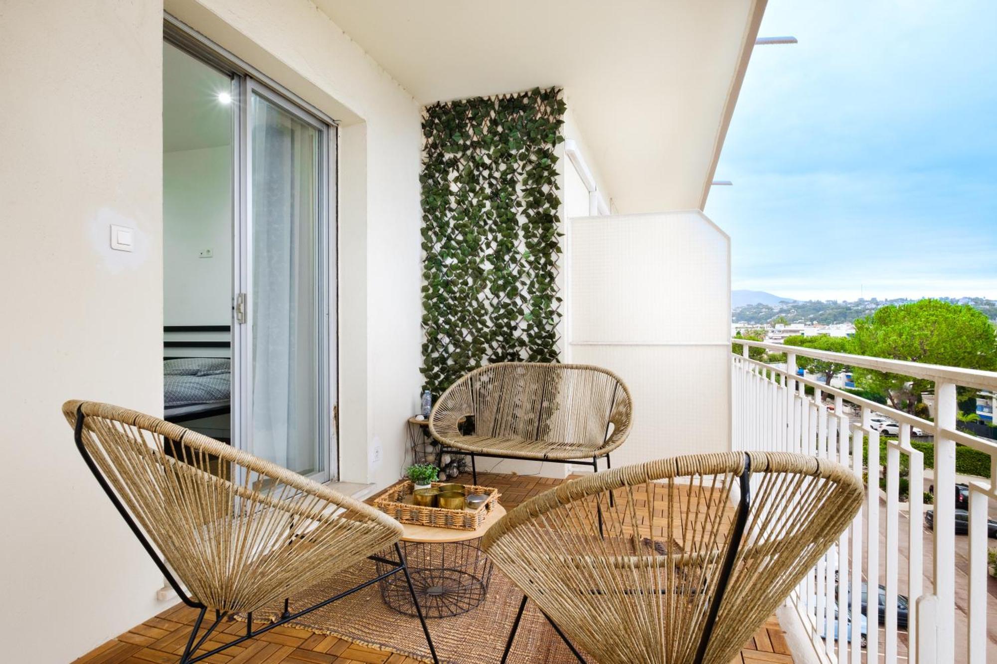Le Millesime ~ Vue ~ Balcon ~ Parking Lägenhet Cagnes-sur-Mer Exteriör bild